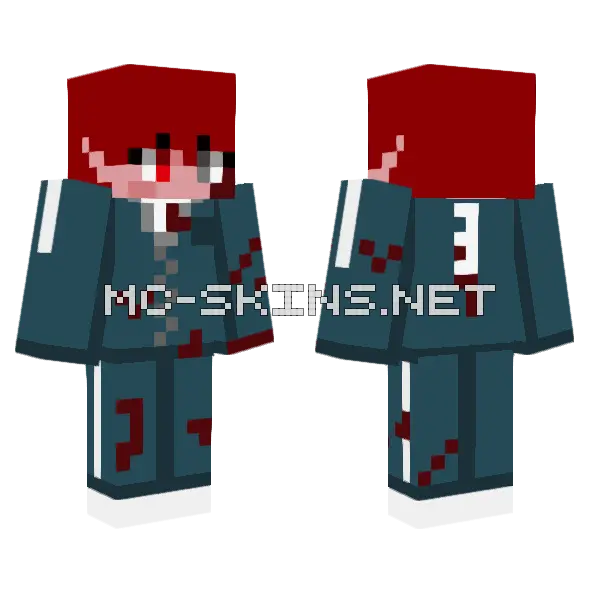 Squid Game Guard Skin Minecraft skin, front and back