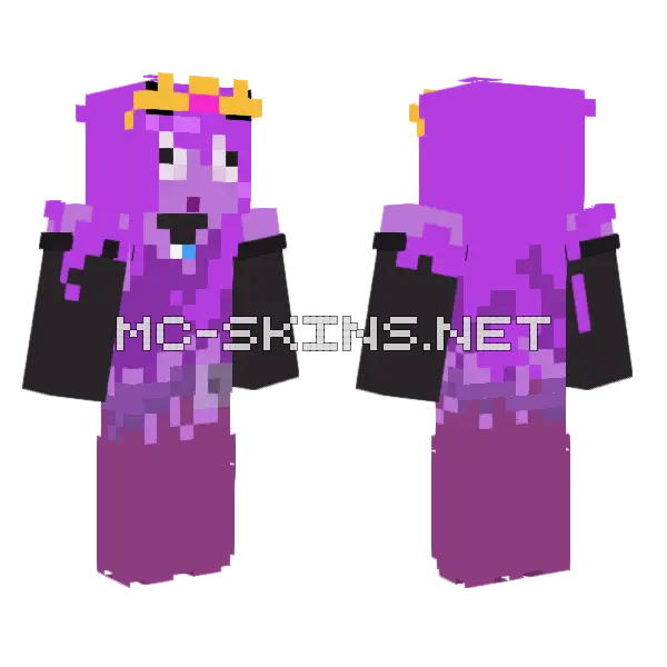 Squidbu Minecraft skin, front and back