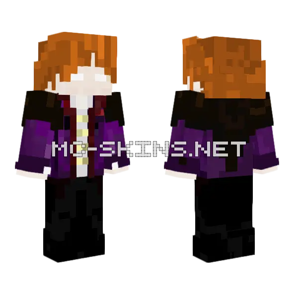 Squooby Minecraft skin, front and back