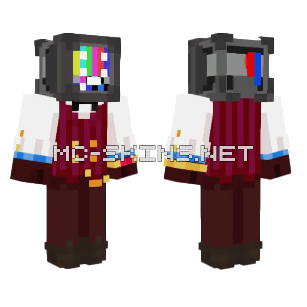 Srwasabi No Acabat Minecraft skin, front and back