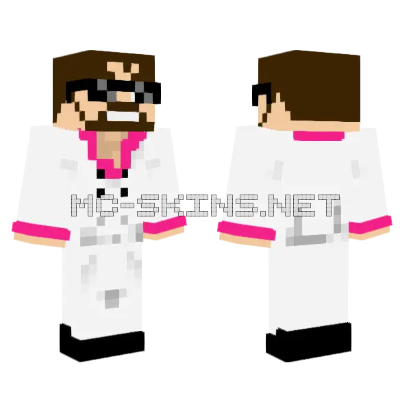 Ssundee Klub Ice Minecraft skin, front and back