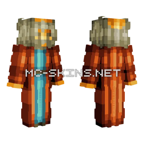 St Celestine Pope of Rome Minecraft skin, front and back