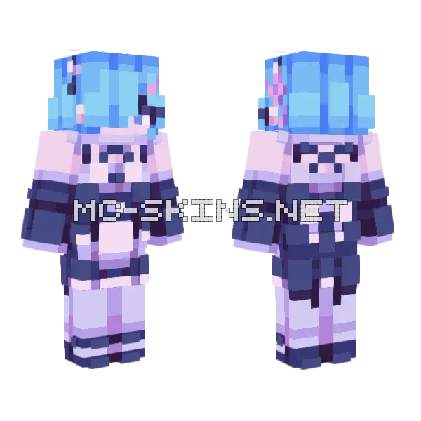 Stand Up Minecraft skin, front and back