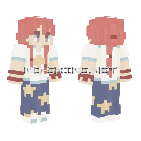 Star Gazer RCE Minecraft skin, front and back