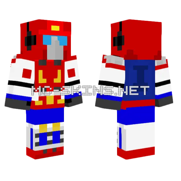 Star Saber V Saber Minecraft skin, front and back