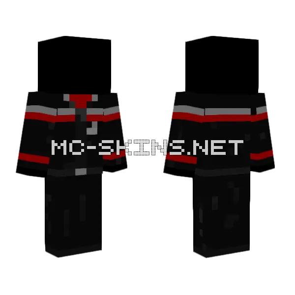 Star Trek Online Rear Admiral Minecraft skin, front and back