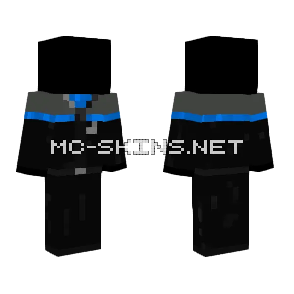 Star Trek Online Science Uniform Minecraft skin, front and back