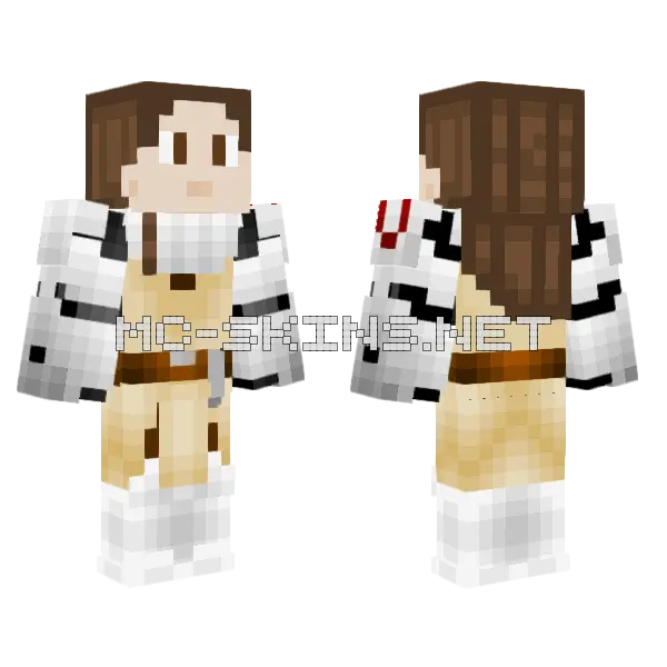 Star Wars Clone Wars Armor Minecraft skin, front and back