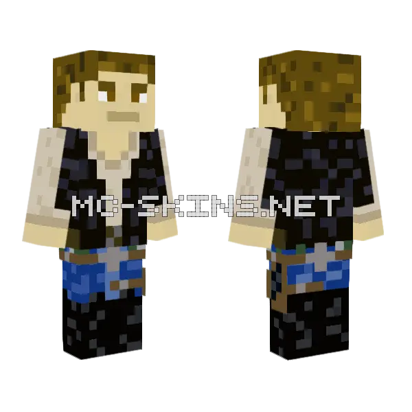 Star Wars Han Solo Minecraft skin, front and back