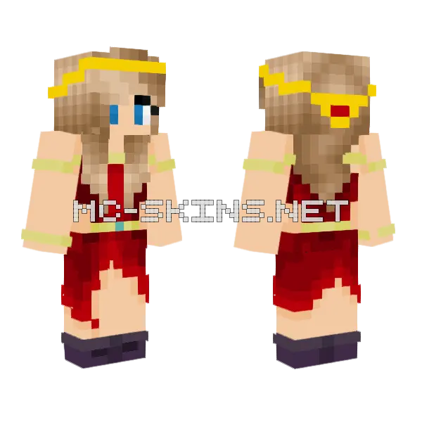 Star Wars Senator Minecraft skin, front and back