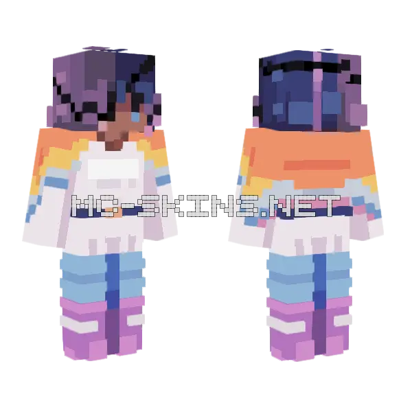Starboard Veiw SFL Minecraft skin, front and back