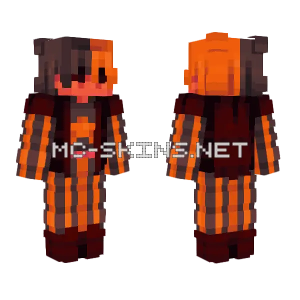 Starboy Minecraft skin, front and back
