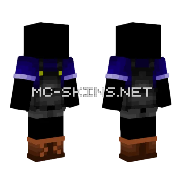 Stardew Valley Blue Overalls Minecraft skin, front and back