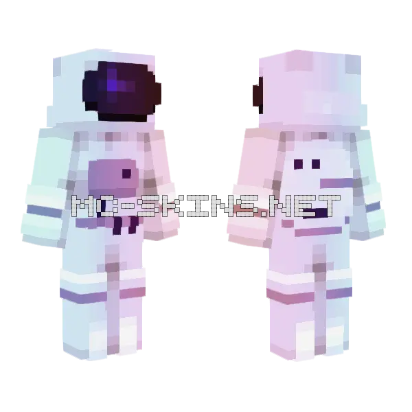 Stardust Nebula Minecraft skin, front and back