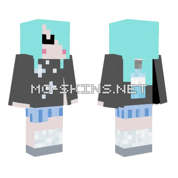 Stardust Rumune Minecraft skin, front and back