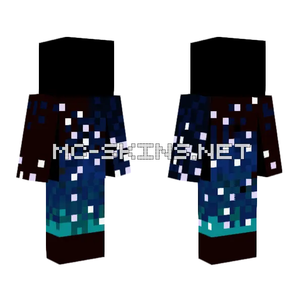 Stardust Thief Ob Minecraft skin, front and back