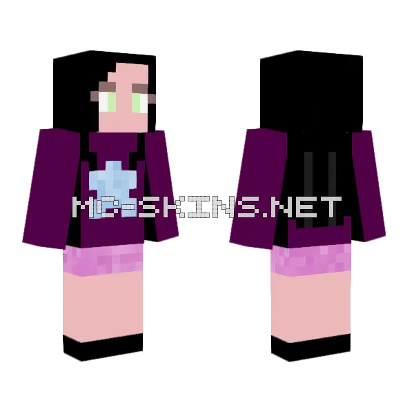 Starfall Sugar Minecraft skin, front and back