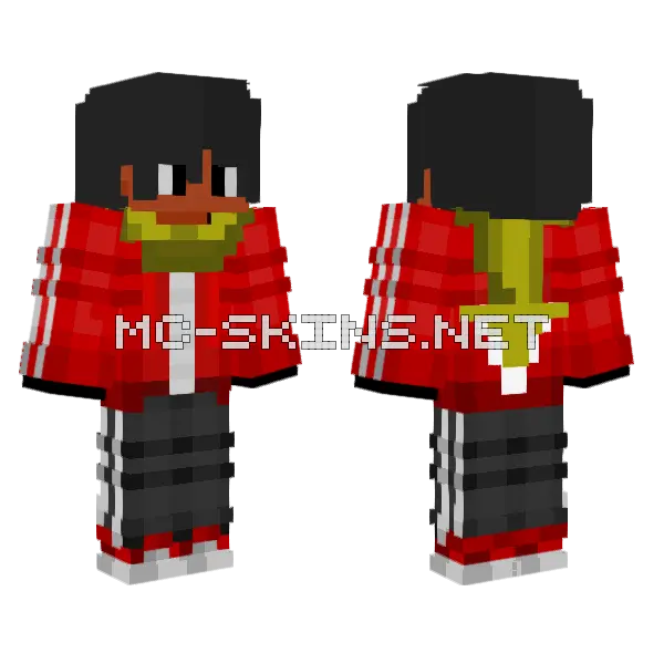 Starhunter Minecraft skin, front and back