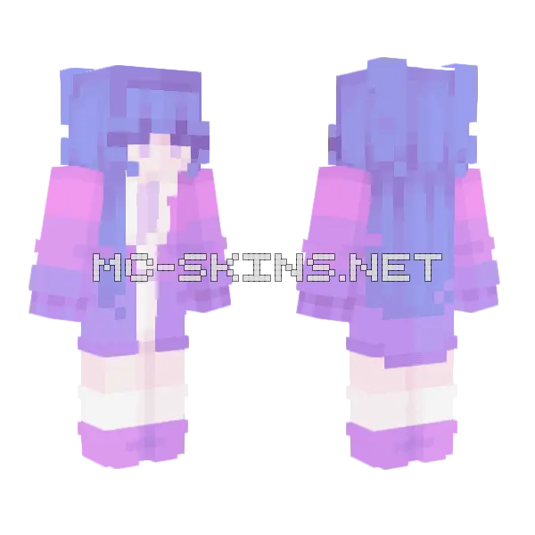 Starless Skies Girl Minecraft skin, front and back