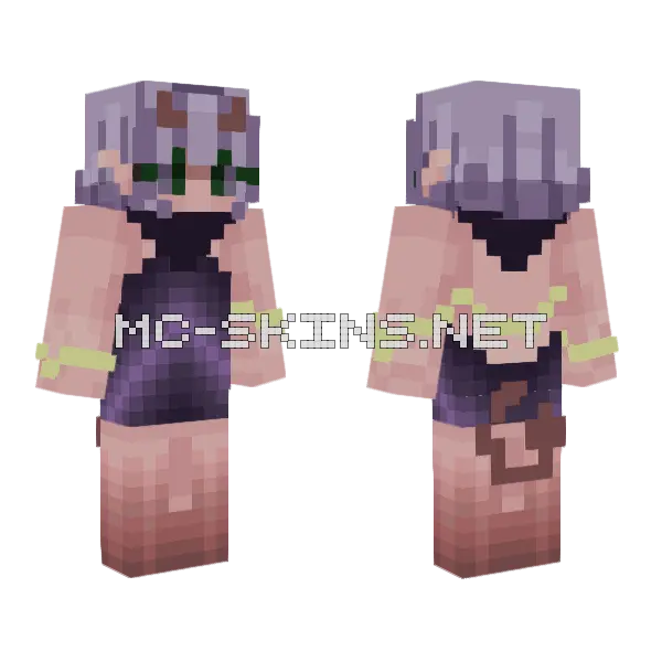 Starlight 3 Minecraft skin, front and back