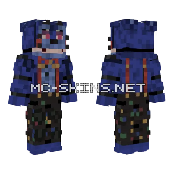 Starlight Bonnie Minecraft skin, front and back