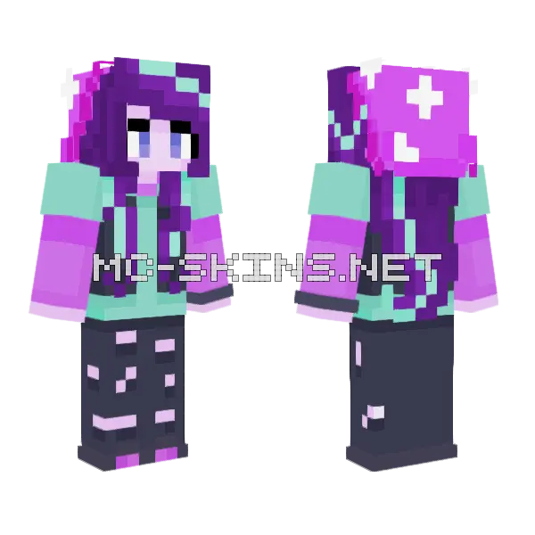 Starlight Glimmer Minecraft skin, front and back