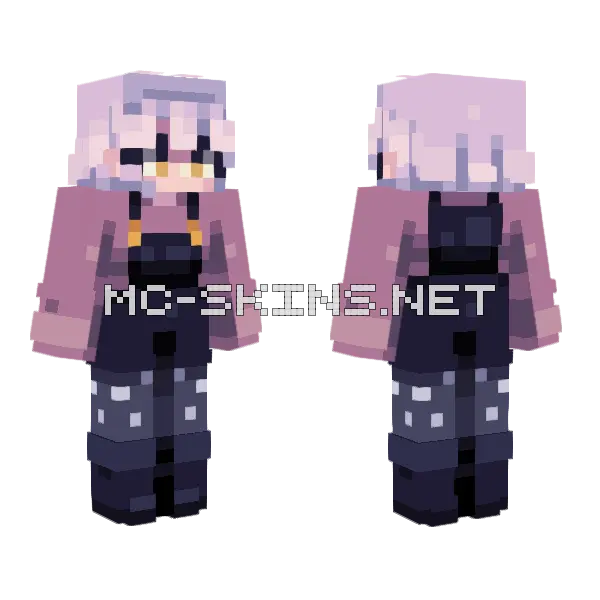 Starlight Remake Minecraft skin, front and back