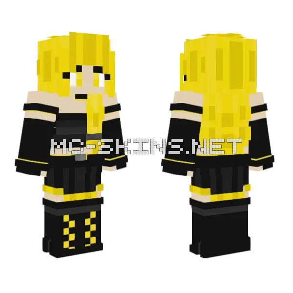 Starlight X Zapman Minecraft skin, front and back