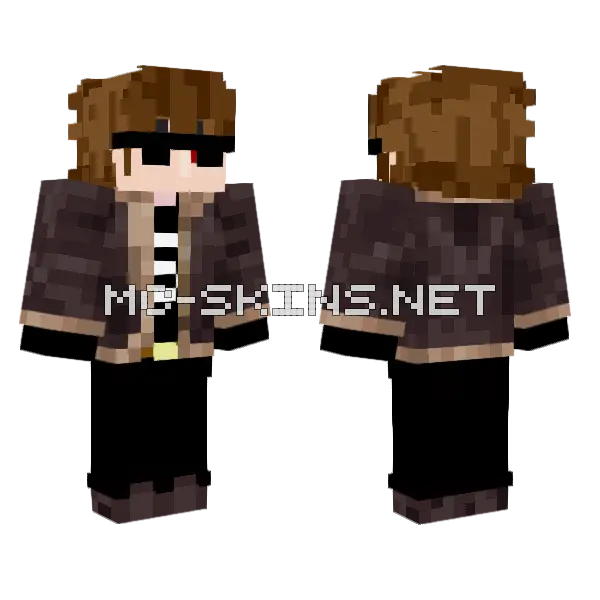 Starmon Minecraft skin, front and back