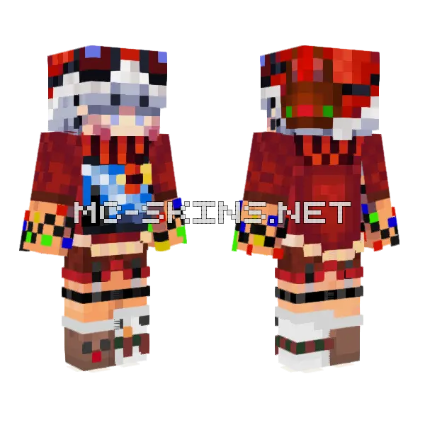 Starry Knight Minecraft skin, front and back