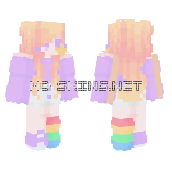 Stars Lead The Way Minecraft skin, front and back