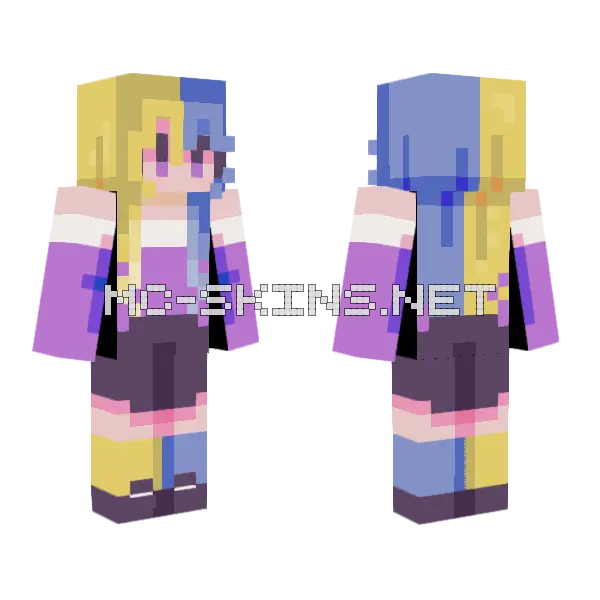 Starship SF4 Minecraft skin, front and back