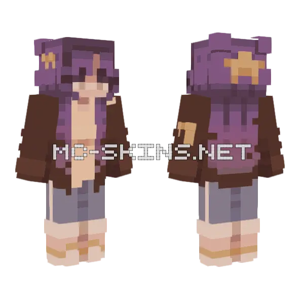 Starstruck Boy Minecraft skin, front and back