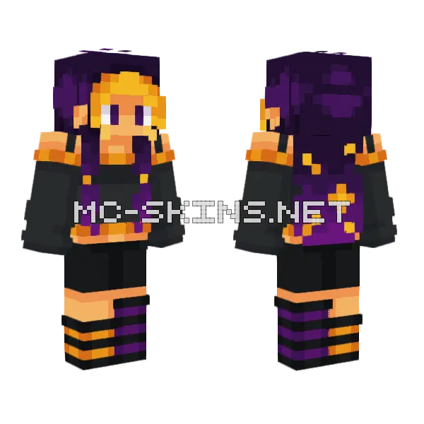 Starstruck Celebration Skin Minecraft skin, front and back