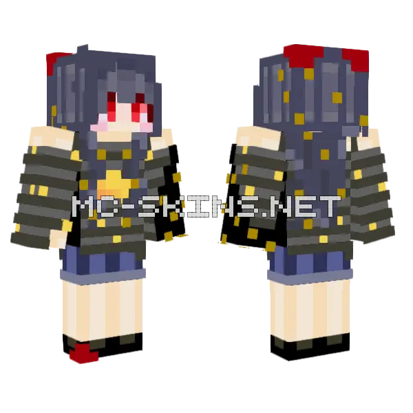 Starz Red Skin Minecraft skin, front and back