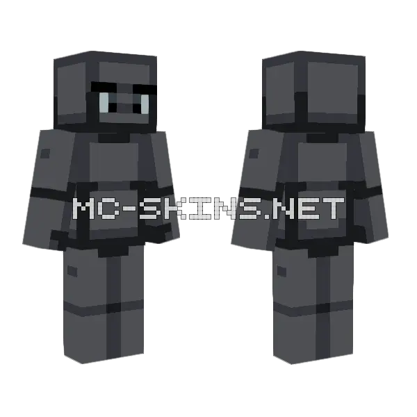 Statue Hive Style Minecraft skin, front and back