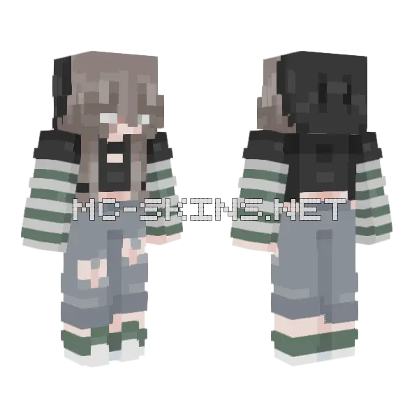 Stay With Me No You Don't Need To Run Minecraft skin, front and back
