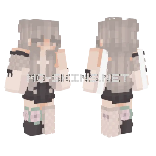 Staying Cozyy Minecraft skin, front and back