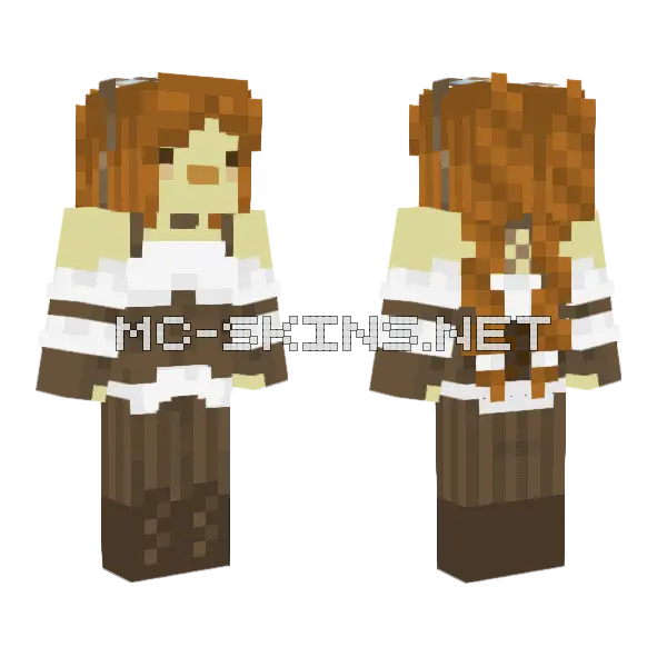 Steampunk Duck With Hair Minecraft skin, front and back