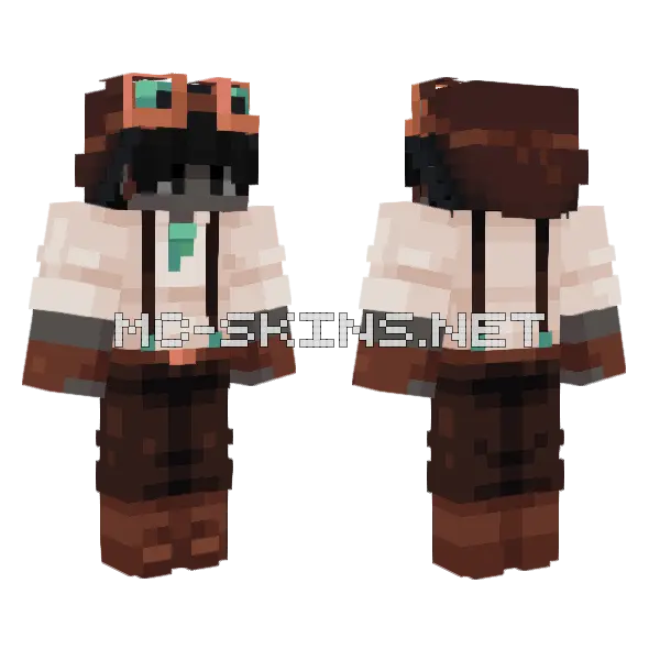 Steampunk Goggles Explorer, front and back