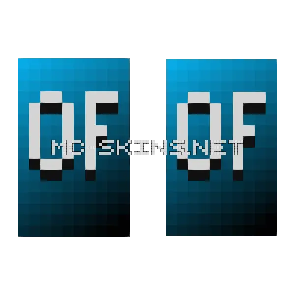 Steel Blue OptiFine cape, outside and lining