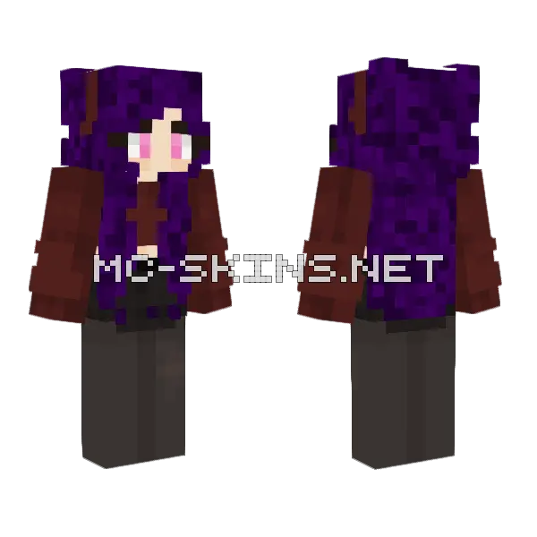 Stela3 Girl Minecraft skin, front and back