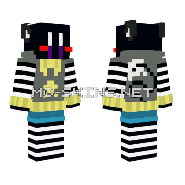 Stella But Puppet Minecraft skin, front and back