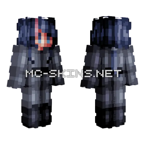 Stella White Minecraft skin, front and back