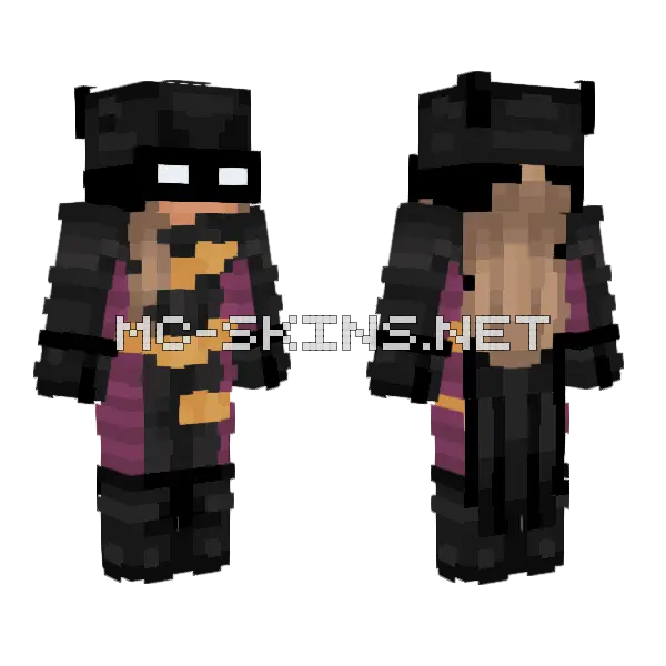 Stephanie Brown Minecraft skin, front and back