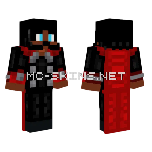 Steve Brown Of Thor Minecraft skin, front and back