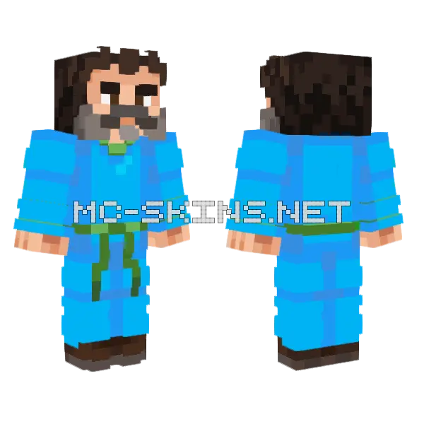 Steve Home Edition Jack Black Minecraft skin, front and back