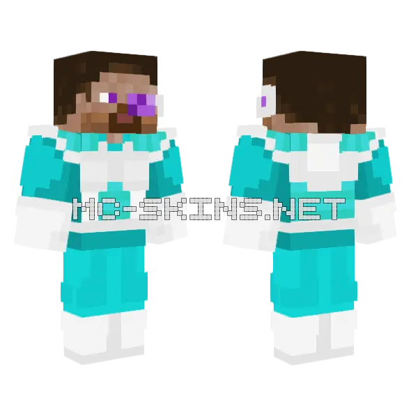 Steve Sayayin Minecraft skin, front and back