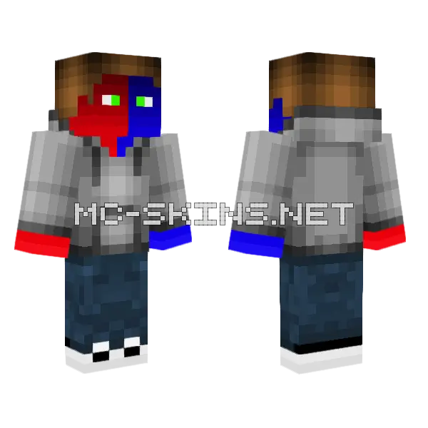 Steve With The Kong Touch Up Minecraft skin, front and back
