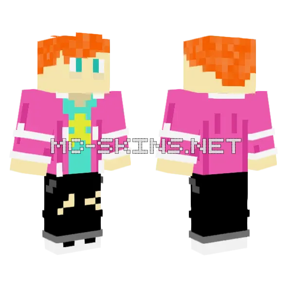 Steven Rudy Minecraft skin, front and back